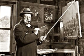 Картины и афоризмы Черчилля: «Я не верю, что Россия хочет войны. Она хочет плодов войны»